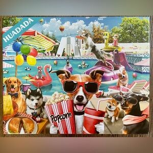 Dog Summer Pool Party puzzle
